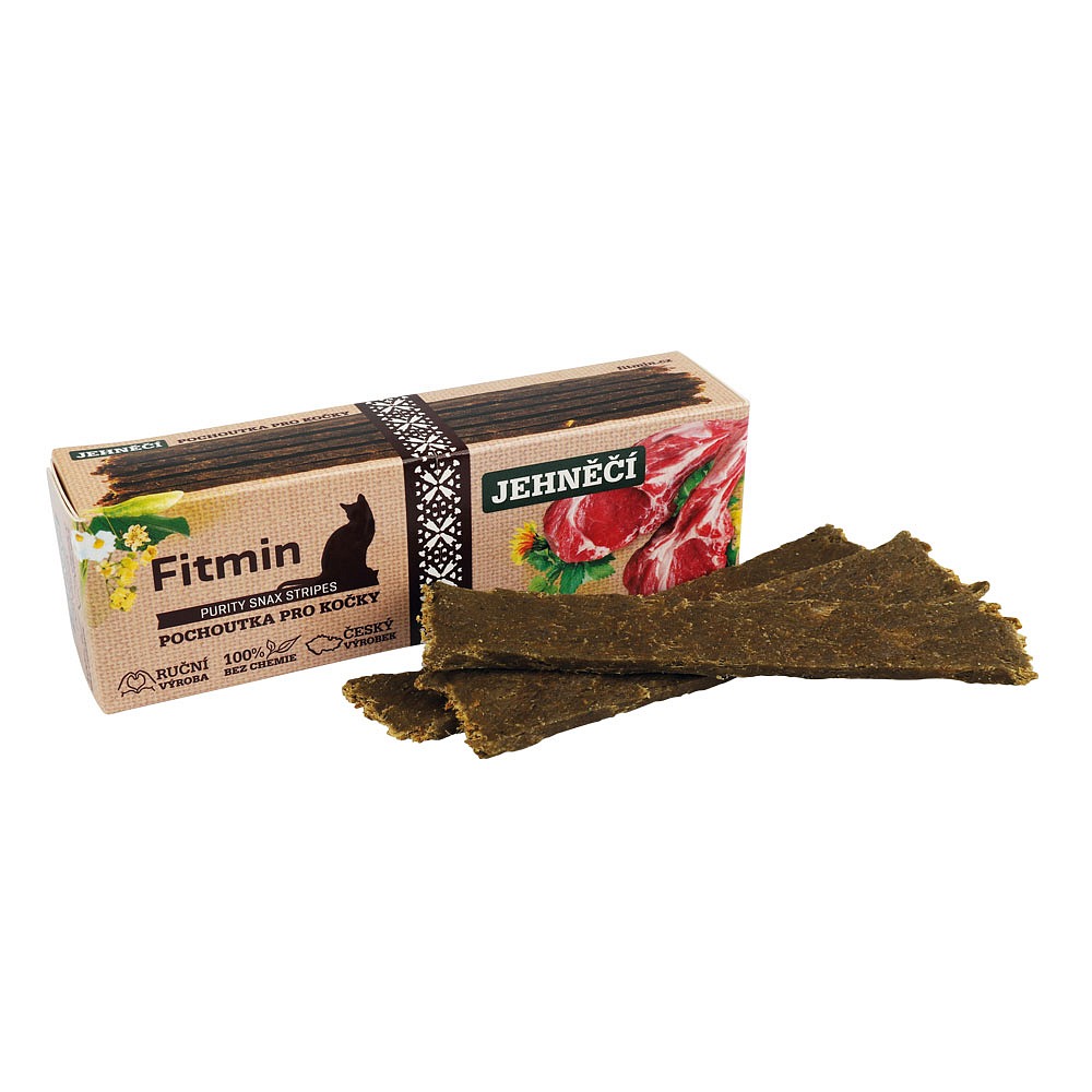 Levně Fitmin cat Purity Snax Stripes Jehněčí pochoutka 35 g