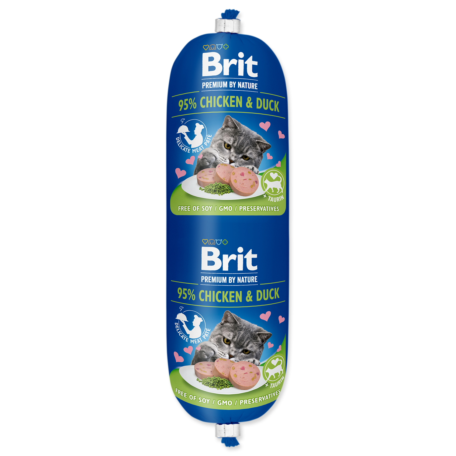 Levně BRIT Premium by Nature Sausage CAT Chicken & Duck 180g