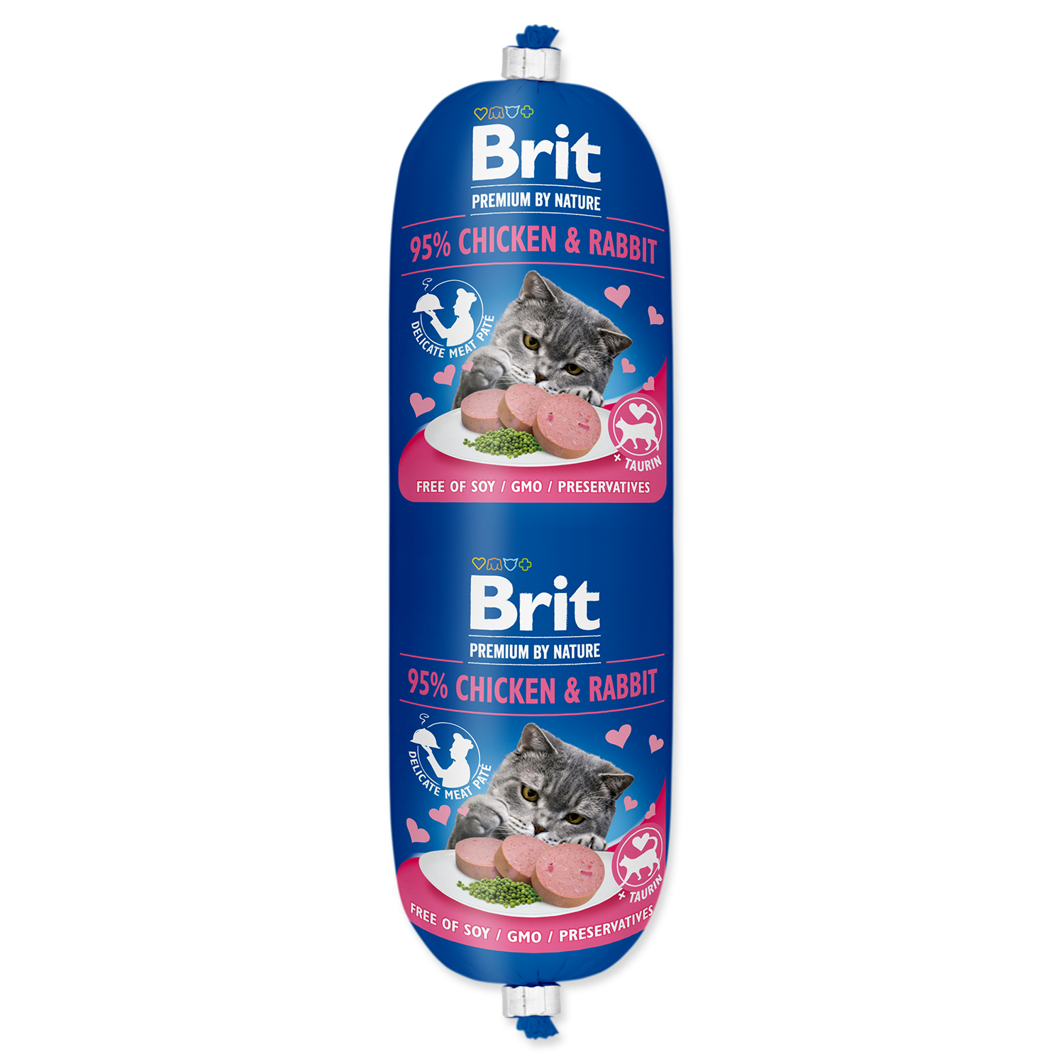 Levně BRIT Premium by Nature Sausage CAT Chicken & Rabbit