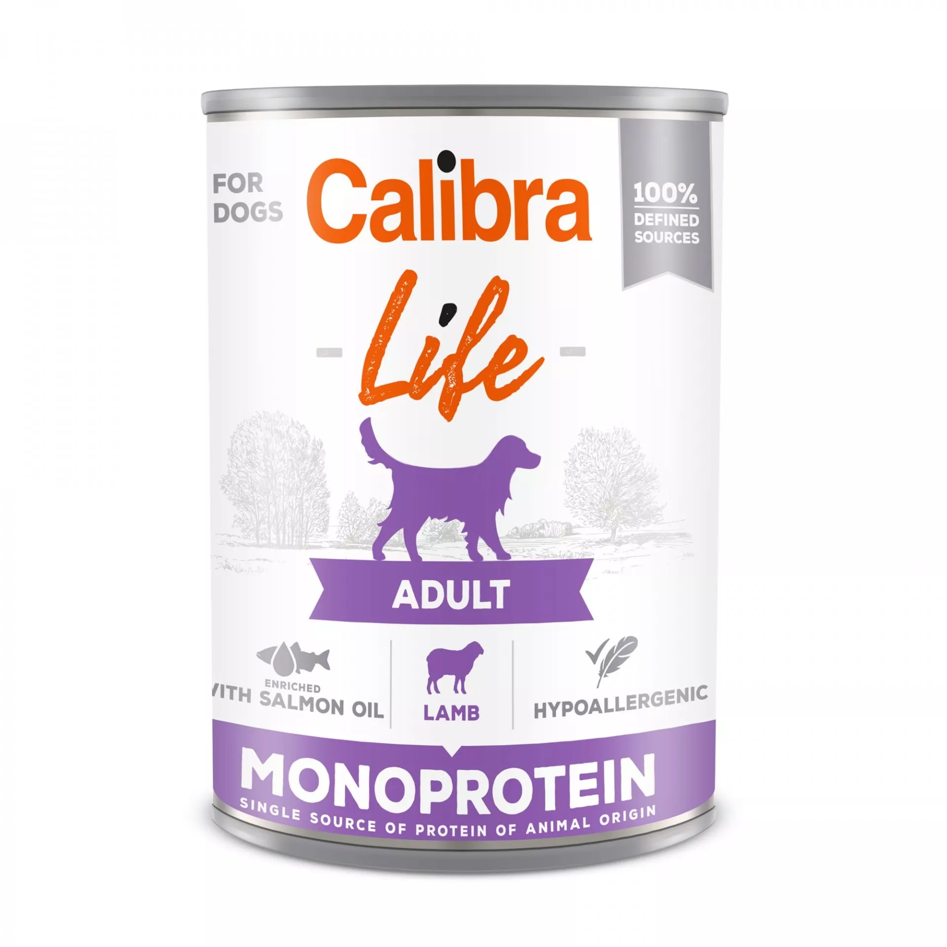 Levně Calibra Dog Life konzerva Adult Lamb 400 g