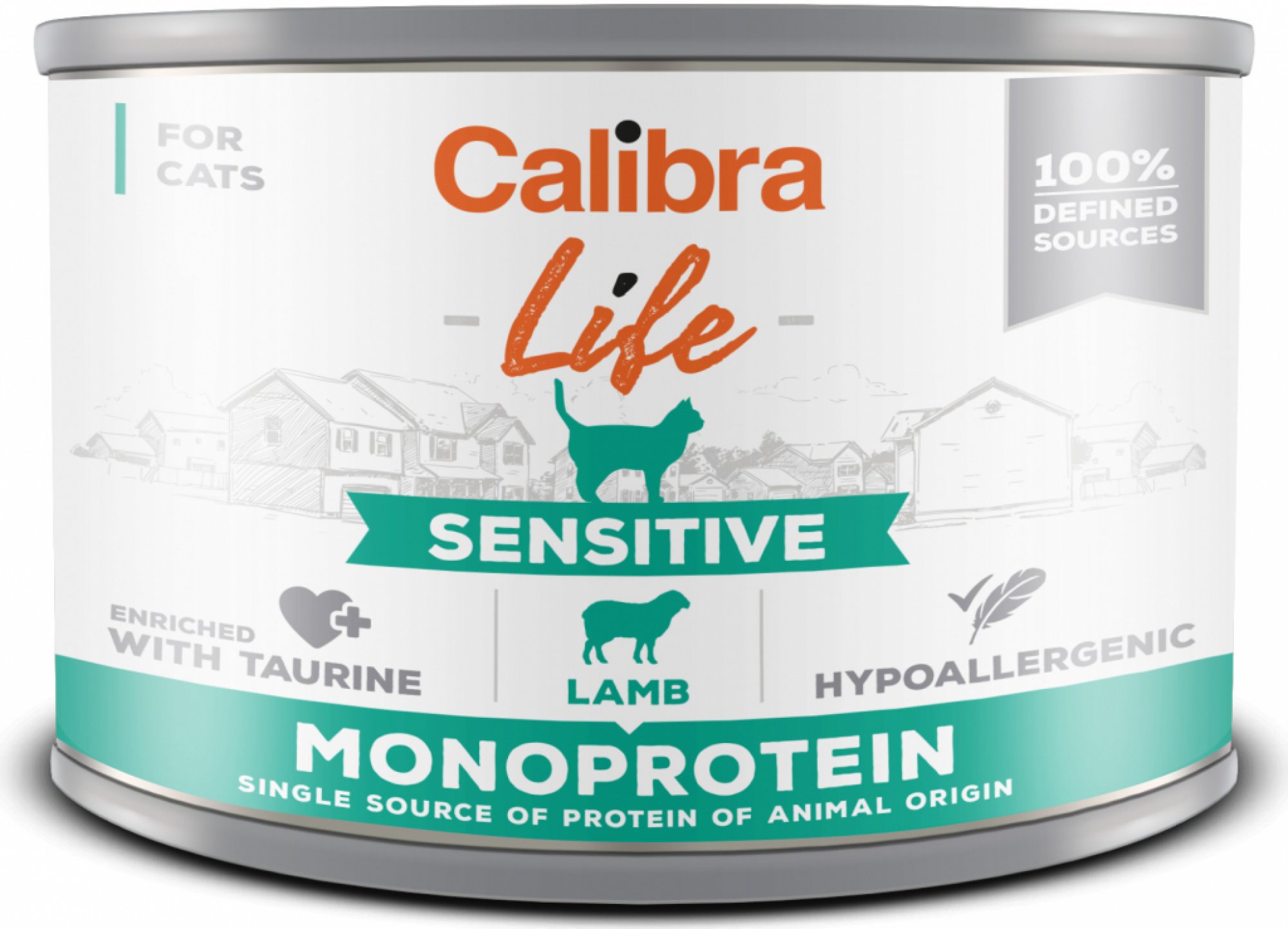 Levně Calibra Cat Life konz.Sensitive Lamb 200g