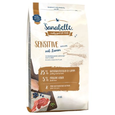 Levně Bosch Cat Sanabelle Sensitive jehněčí s rýží 2kg