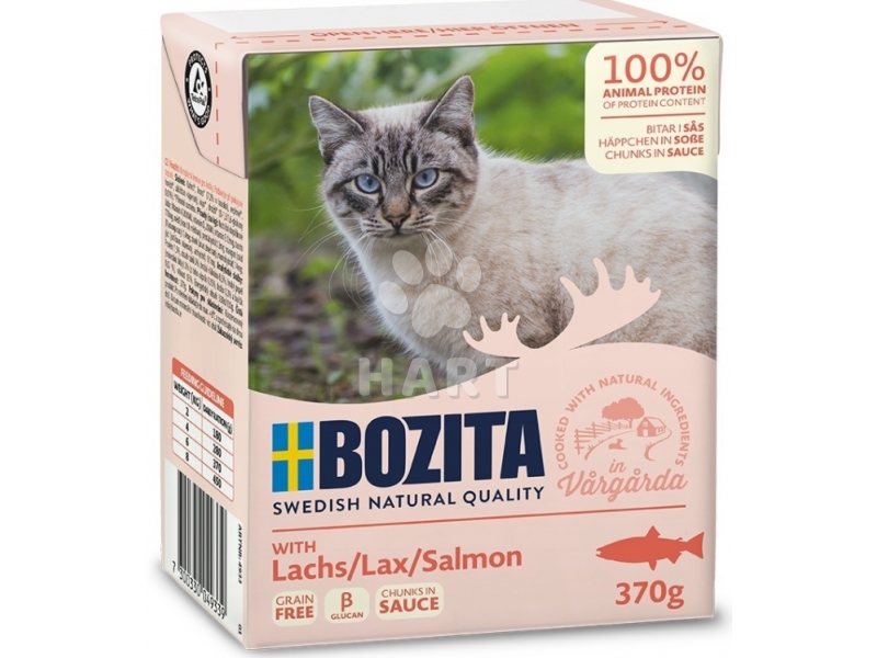 Levně Bozita Cat kousky v omáčce s lososem Tetrapak 370g