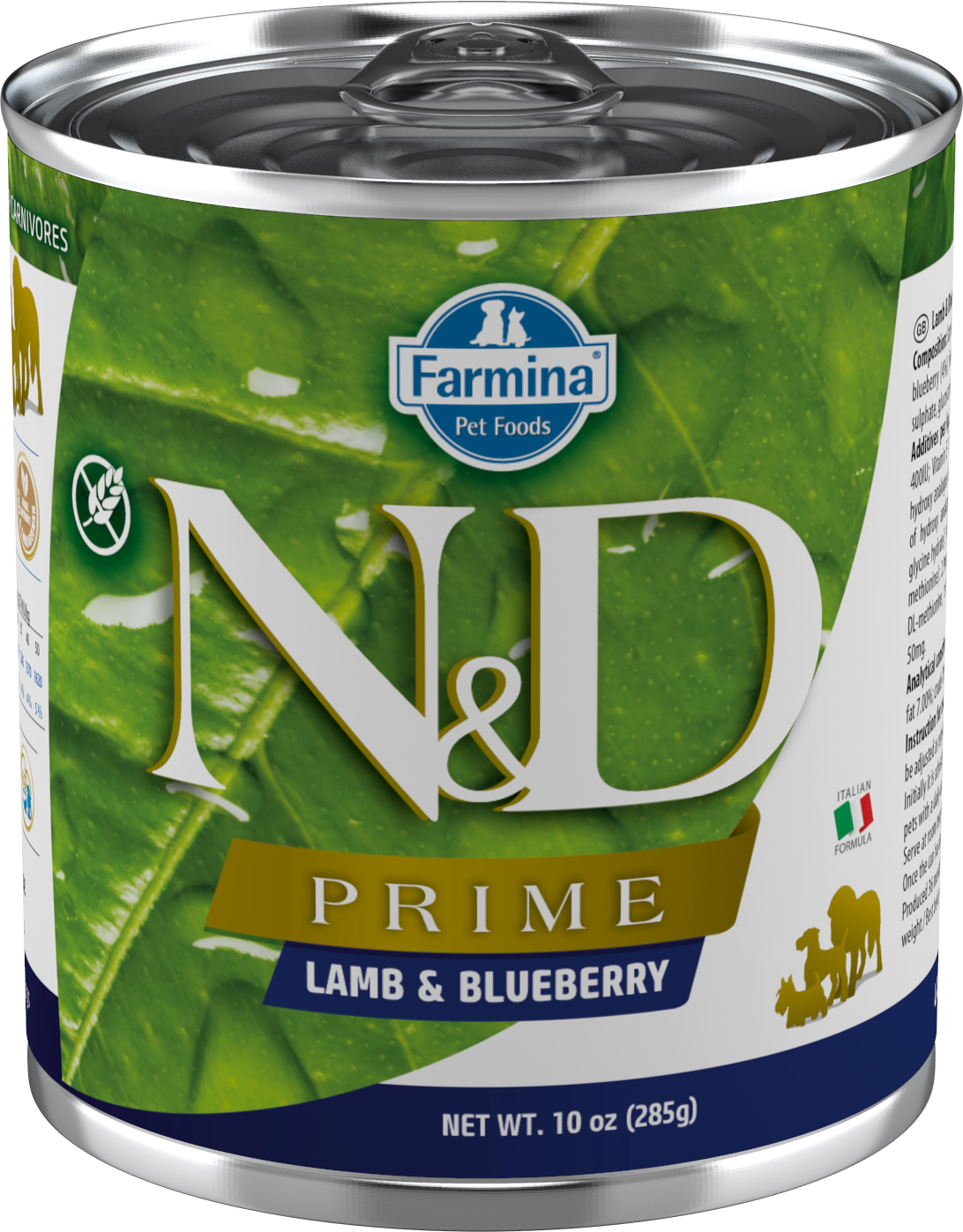 Levně Konzerva N&D DOG PRIME Adult Lamb & Blueberry 285g