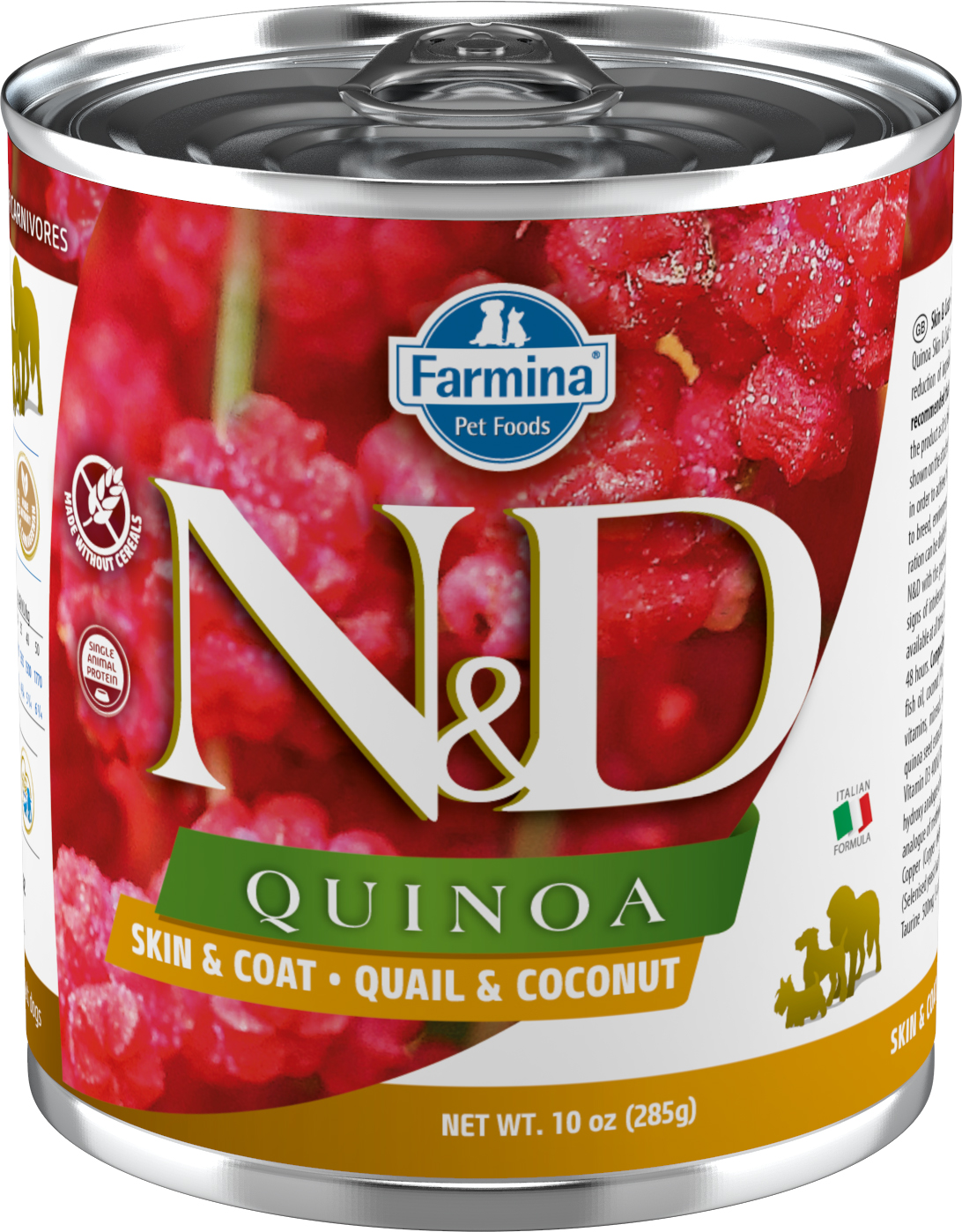 Levně Konzerva N&D DOG Quinoa Adult Quail & Coconut 285g