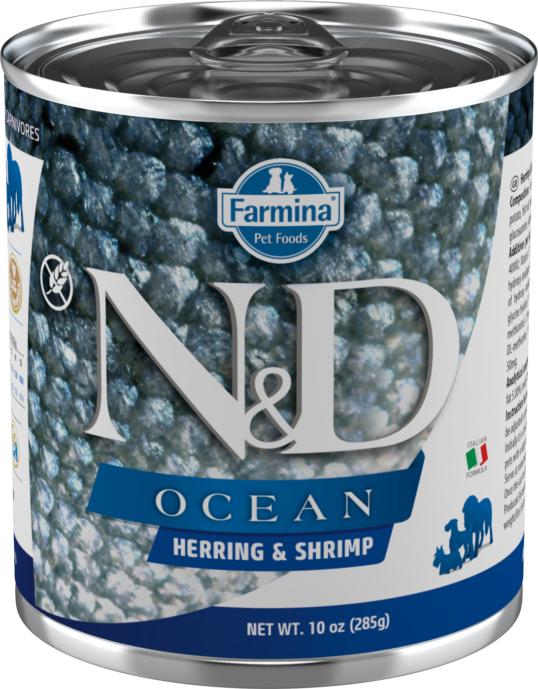 Levně Konzerva N&D DOG OCEAN Adult Herring & Shrimps 285g