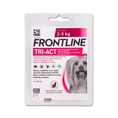 Levně FRONTLINE TRI-ACT spot-on pro psy XS (2-5 kg)-1x0,5ml