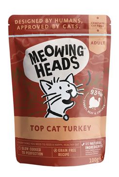 Levně MEOWING HEADS Top Cat Turkey kapsička 100g