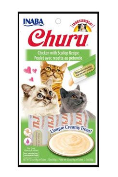 Levně Churu Cat Chicken with Scallop 4x14g