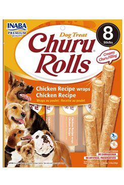 Levně Churu Dog Rolls Chicken wraps Chicken 8x12g