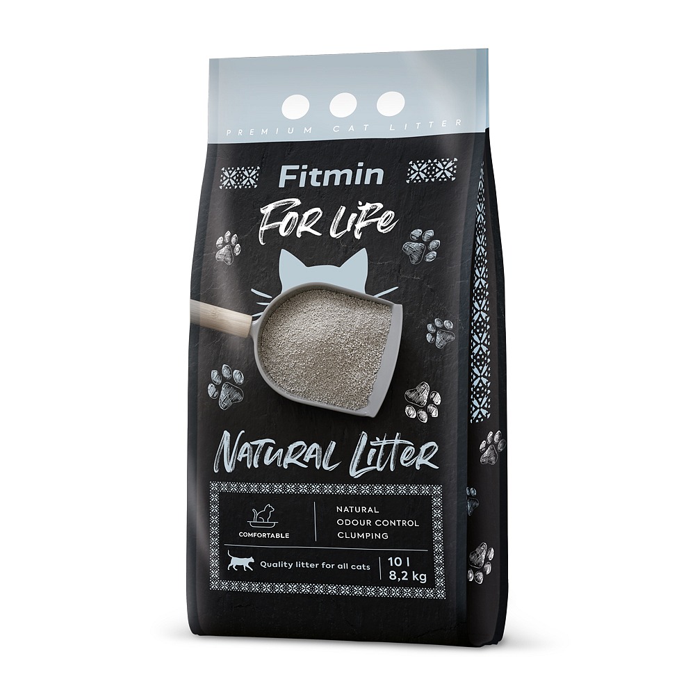 Levně Fitmin For Life Natural litter podestýlka pro kočky 10l/8,2 kg