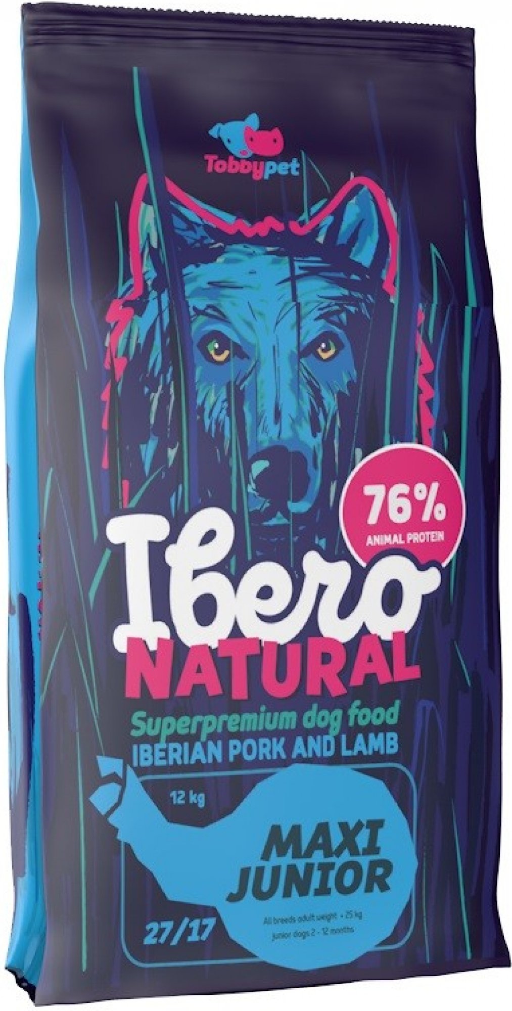 Levně Ibero NATURAL dog MAXI JUNIOR Velikost balení: 3kg