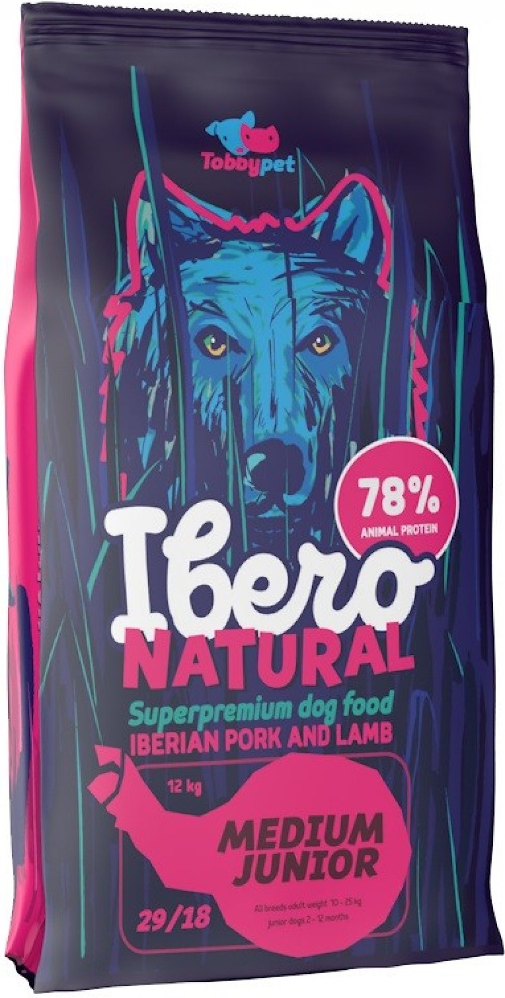 Levně Ibero NATURAL dog MEDIUM JUNIOR Velikost balení: 12kg