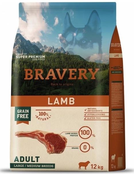 Levně BRAVERY dog ADULT large/medium LAMB Velikost balení: 12kg