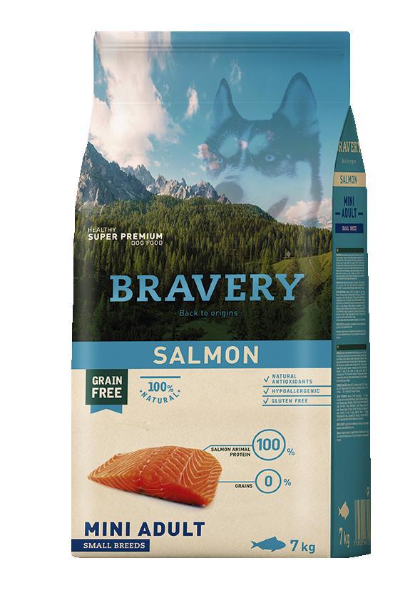 Levně BRAVERY dog ADULT mini SALMON Velikost balení: 7kg