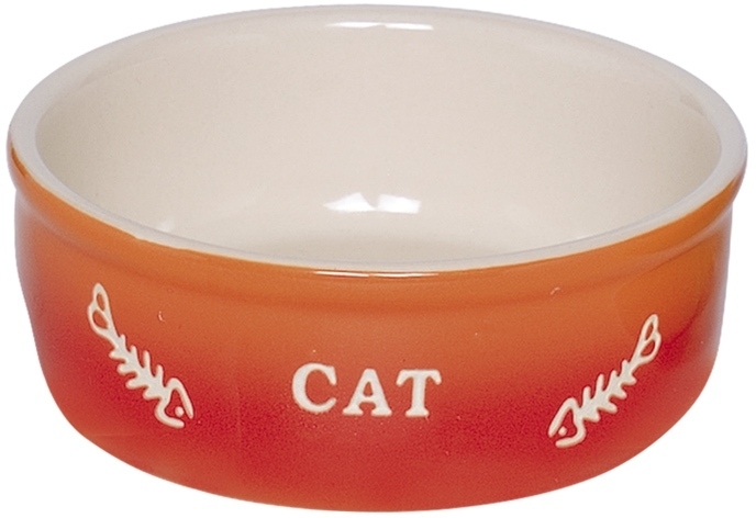 Levně Nobby GRADIENT keramická miska pro kočky oranžová 13,5x4,5cm/0,25l