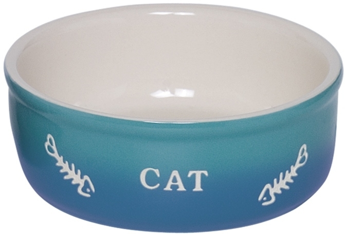 Levně Nobby GRADIENT keramická miska pro kočky modrá 13,5x4,5cm/0,25l