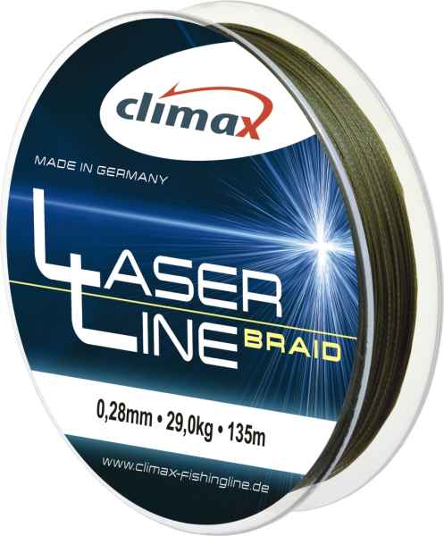 Levně Climax šnůra 135m - Laser Braid Olive SB 6 vláken Variant: 135m 0,06mm / 4,5kg