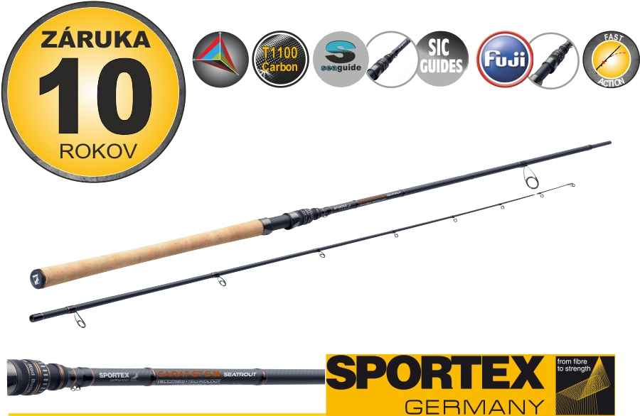 Levně Přívlačové pruty SPORTEX Carat GT-S Seatrout Finesse