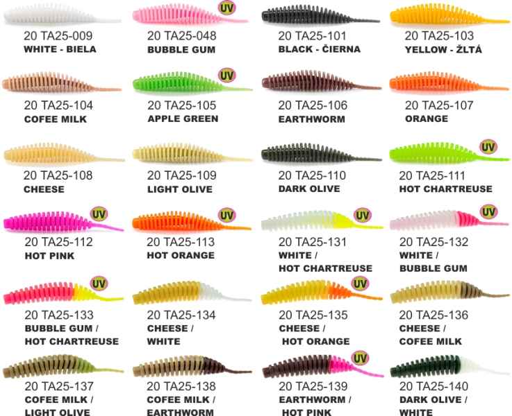 Levně Dipované umělé nástrahy FishUP Tanta 63mm / 8ks Variant: Barva: Hot Chartreuse