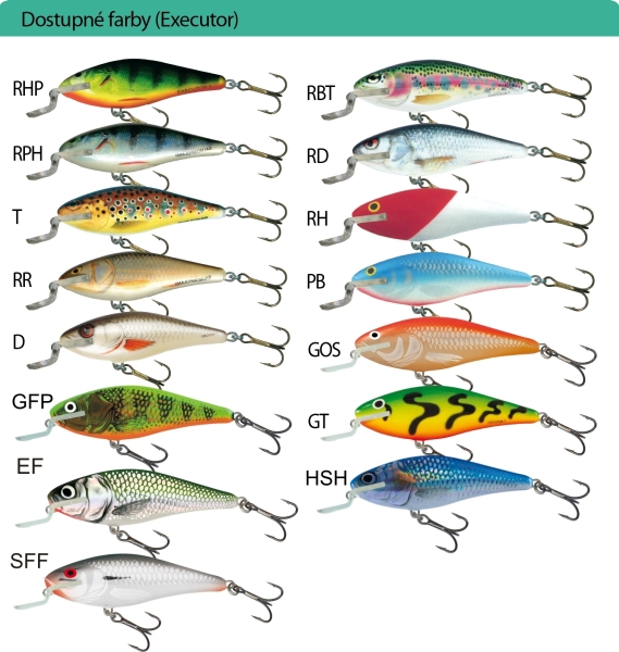 Levně Salmo rybářské woblery executor IEX 5SR Variant: barva RHP