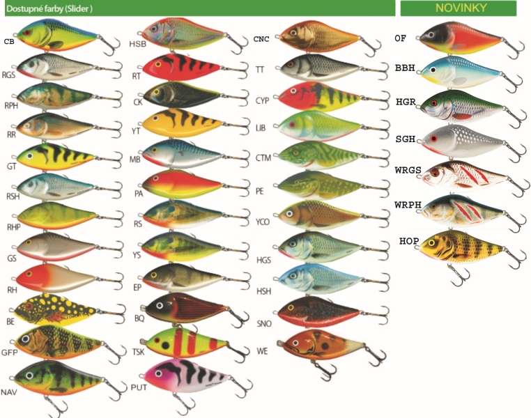 Levně Salmo rybářské woblery SLIDER SD5S Variant: barva WE