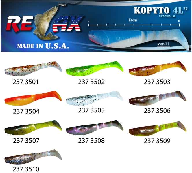 Levně RELAX kopyto nástraha na přívlač RK4-L 10cm 1ks/bal10ks Variant: barva 3509