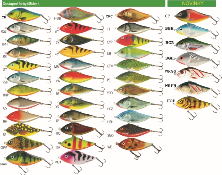 Levně Salmo rybářské woblery SLIDER SD6S Variant: barva WE
