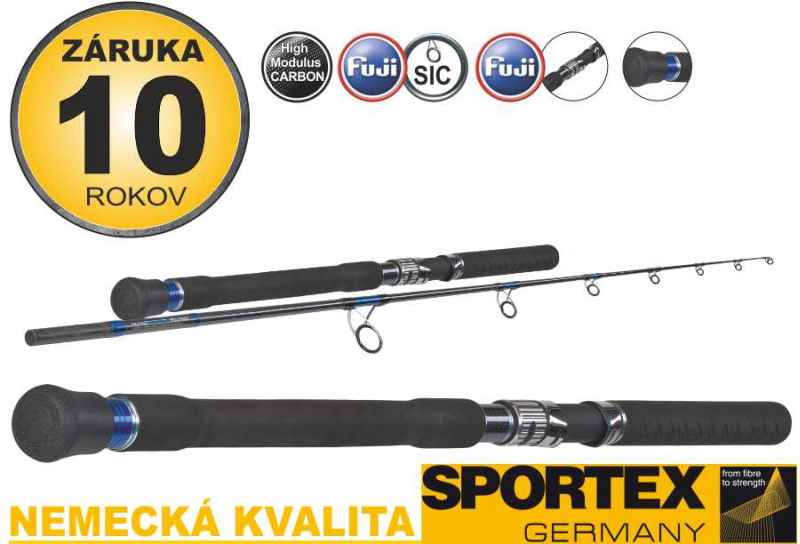 Levně Mořské pruty Sportex Mastergrade Tuna Spin 2-díl Variant: 240cm / 150g