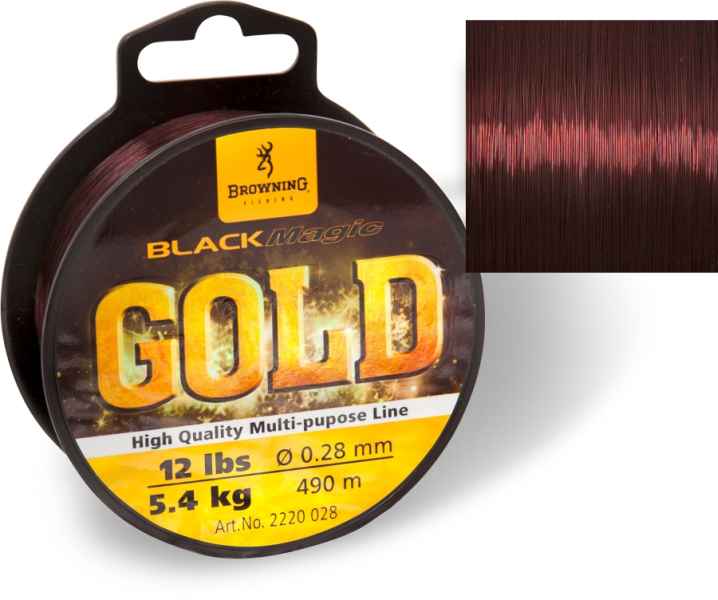 Levně Feeder silon Black Magic® GOLD mono - tmavě hnědý Variant: 640m 0,21mm / 3,65kg