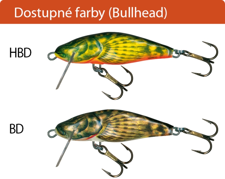 Levně Salmo rybářské woblery BULLHEAD BD4S Variant: barva BD