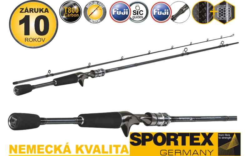 Levně Přívlačové pruty SPORTEX Graphenon Cast 2-díl Variant: 210cm/40g