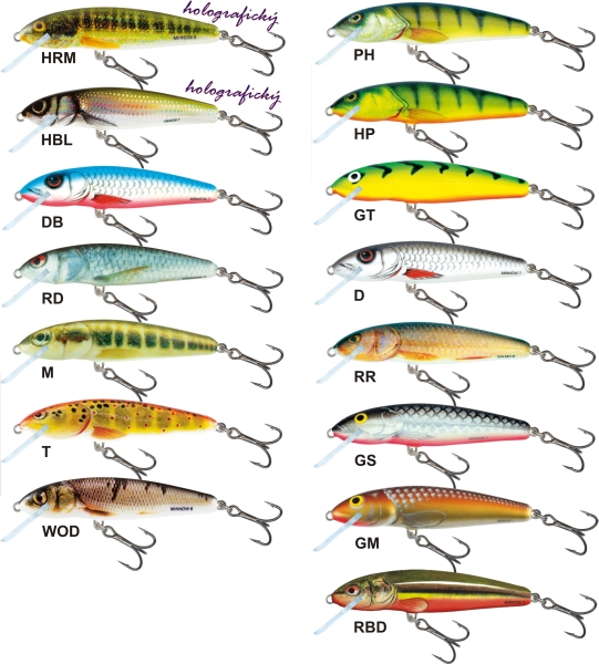 Levně Salmo rybářské woblery Minnow M5F Variant: barva WOD