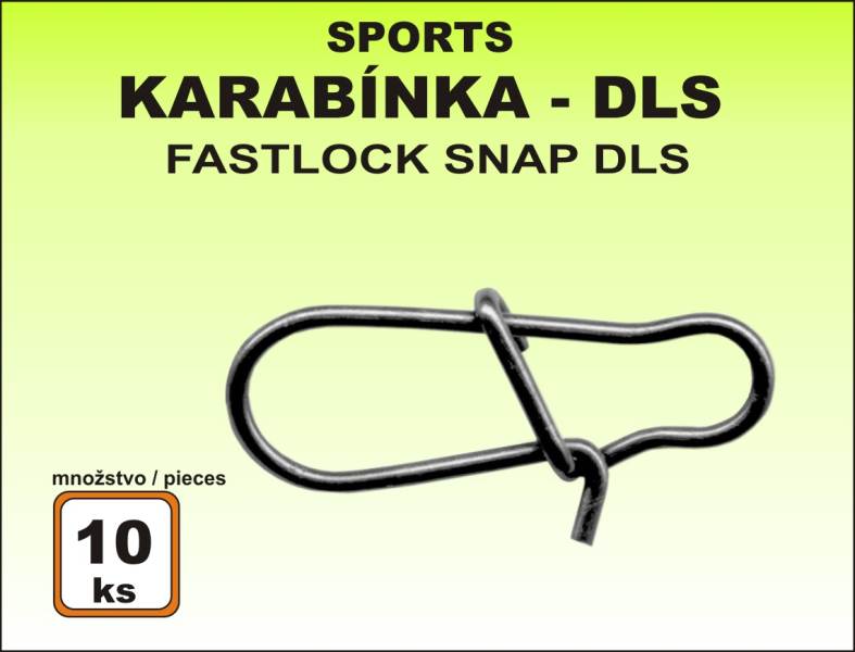 Levně Karabinka rybářská Sports DLS - 10ks v balení Variant: velikost 000 / 4kg