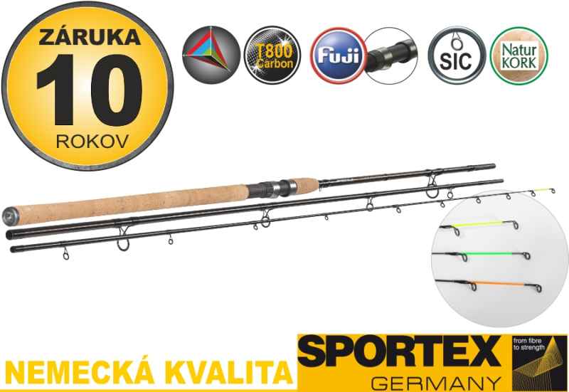 Levně Feeder pruty Sportex Xclusive Heavy Feeder NT Variant: 390cm / 150-220g