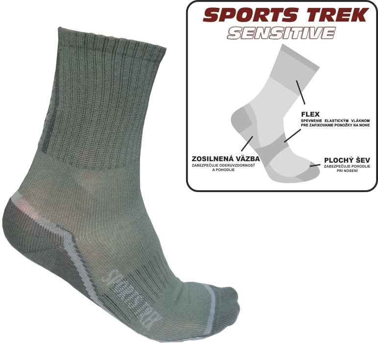 Levně Thermo ponožky SPORTSTrek Sensitive Variant: velikost 37-40