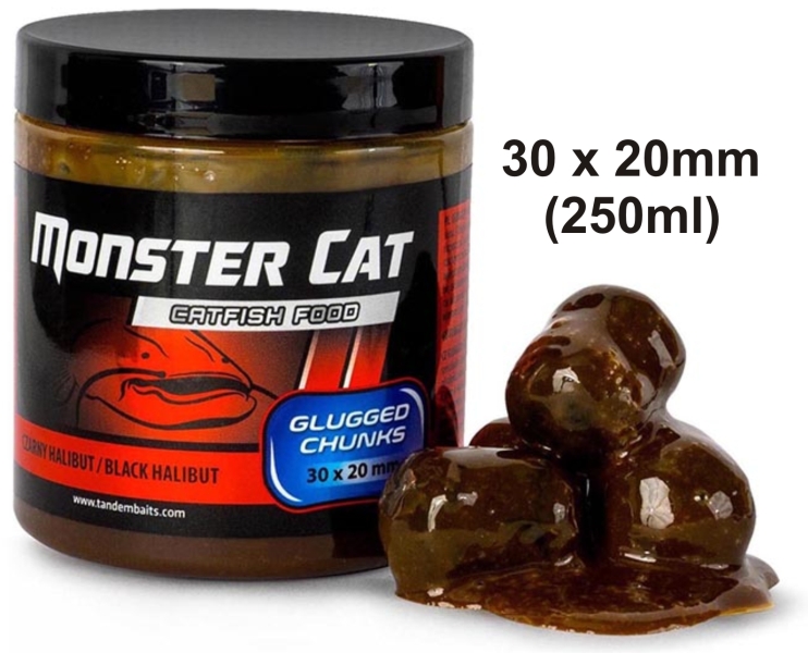 Levně Monster Cat Glugged pelety 30x20mm/300g TB Variant: Fish Crayfish (ryba rak)