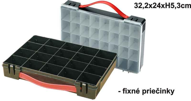 Levně Mini BOX 32,2x24x5,3 - variab. přihrádky Variant: vyťahovacie krabičky