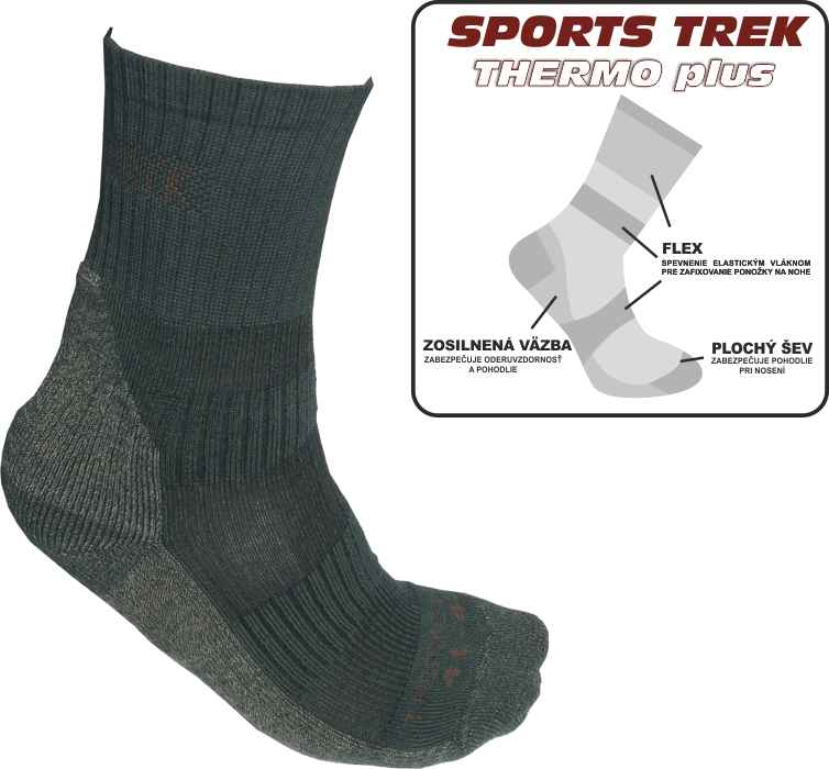 Levně Thermo ponožky SPORTSTrek Thermo plus Variant: velikost 41-43