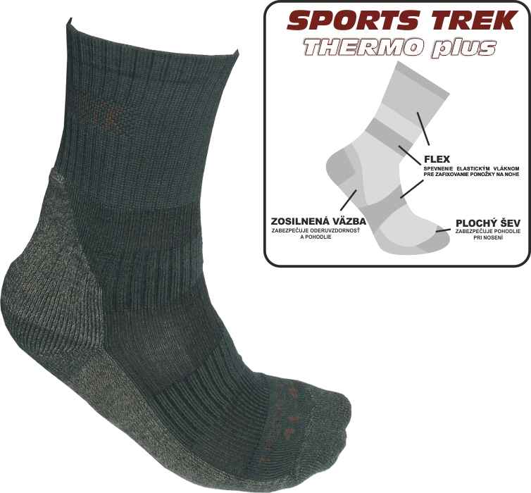 Levně Thermo ponožky SPORTSTrek Thermo plus Variant: velikost 37-40