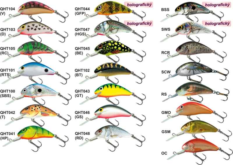 Levně Salmo rybářské woblery Hornet H5F Variant: barva GMO