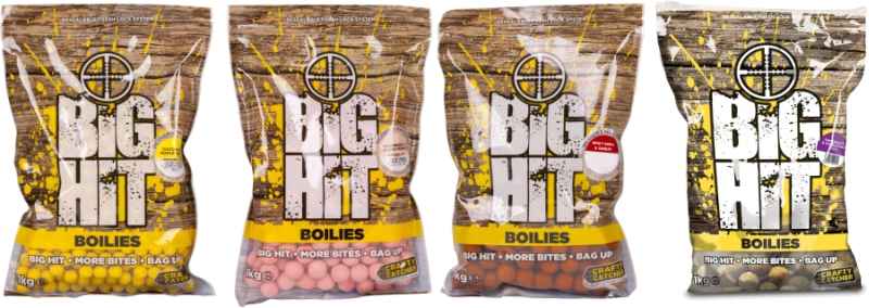 Levně Boilies Crafty Catcher Big Hit 15mm / 1kg Variant: Spicy Krill & Garlic/Pikantná kreveta & Cesnak