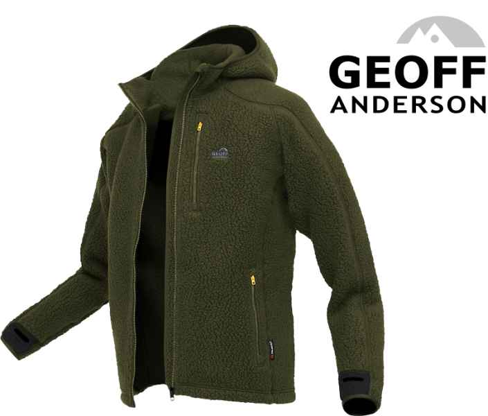 Levně Bunda s kapucí TEDDY Geoff Anderson - Zelený Variant: Velikost: XXXL