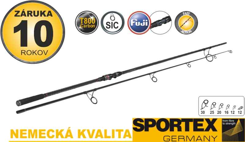 Levně Kaprové pruty SPORTEX Revolt Carp Stalker 2-díl Variant: 300cm / 2,75lbs