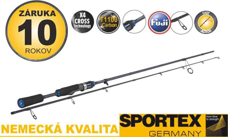 Levně Přívlačové pruty SPORTEX Magnific Finesse L 2díl Variant: 205cm / 1,6-8g