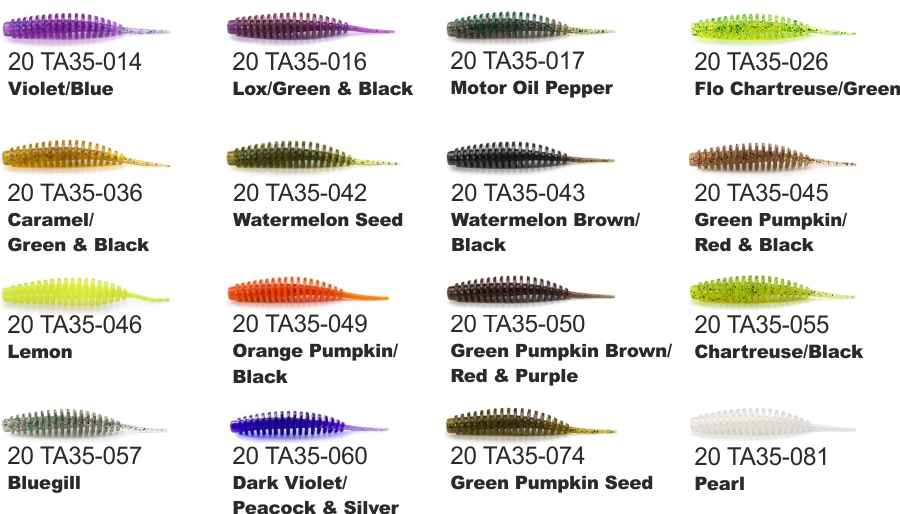Levně Dipované umělé nástrahy FishUP Tanta 3,5-9cm 5ks Variant: Barva: Watermelon Brown / Black
