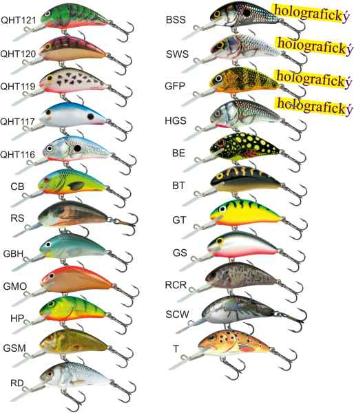 Levně Salmo rybářské woblery Hornet H6F Variant: barva GT