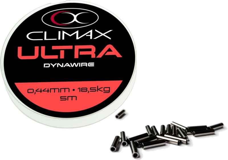 Levně Vázací lanko Climax DYNAWIRE 5m + 20ks crimps Variant: Průměr: 0,29mm Nosnost: 9,5kg