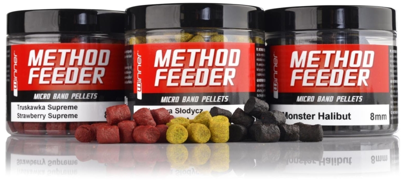 Levně Method Feeder Band Pellets 8mm 120g Variant: Peach Cake