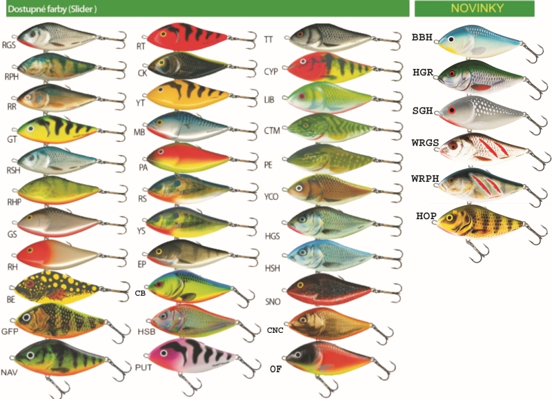 Levně Salmo rybářské woblery SLIDER SD6F Variant: barva EP